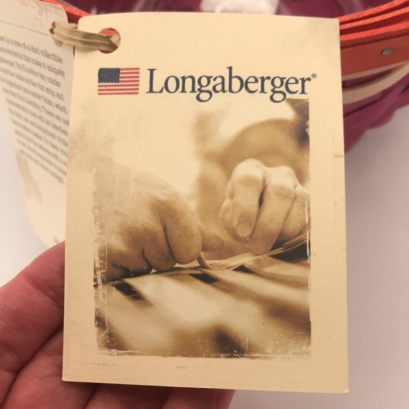 NWT Longaberger 2011 Summer Lovin' Small Ware Basket w/Liner Signed & Dated - Picture 8 of 12